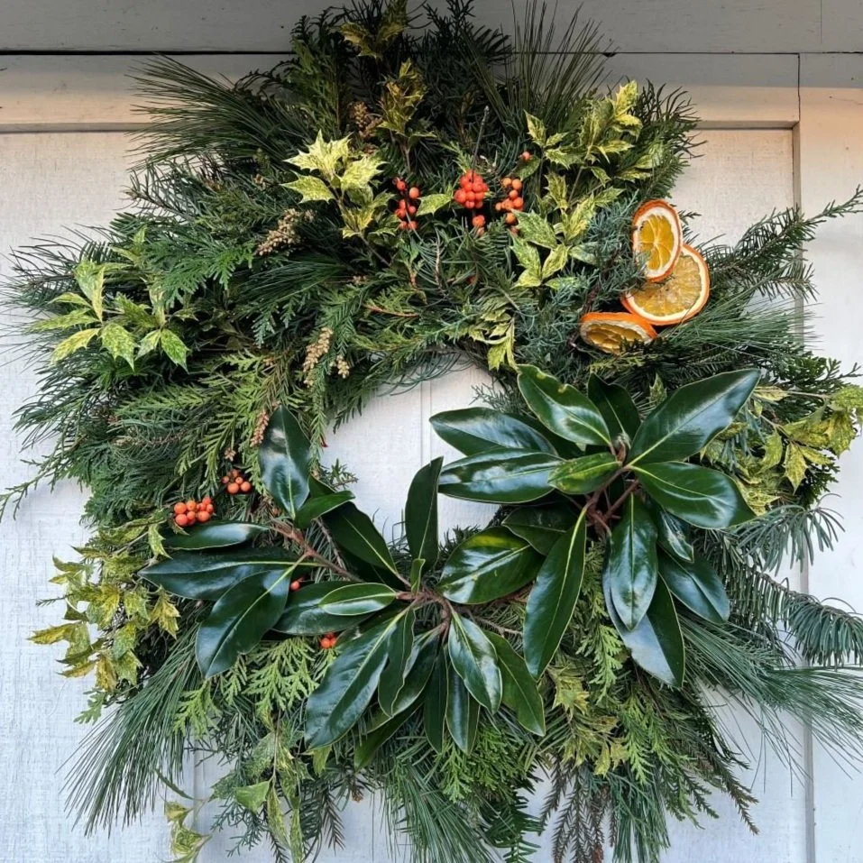 Holiday Wreath Workshop on Dec 7 at Potomac River Interiors