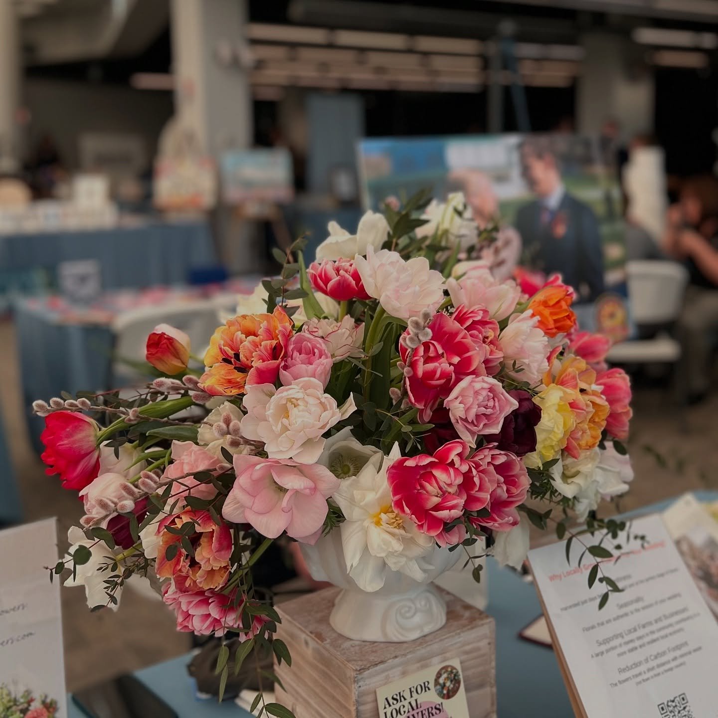 Dan and I were at &ldquo;the Wedding Party&rdquo; on Sunday hosted by @baltimoreweds to promote Maryland grown cut flowers with @mdsbest  and @helens_garden. We got to talk to lovely couples who stopped by our booth about using local and in-season fl