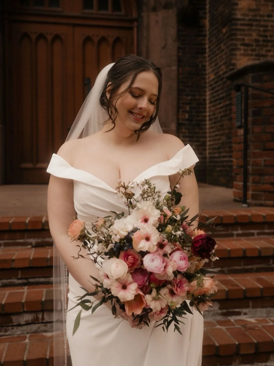 I&rsquo;m truly lucky Jenna found me &mdash; she came to see me at the Frederick Wedding Show at @attaboybarrelhouse. I&rsquo;m so grateful that Jenna and Victor chose our flower farm for their wedding flowers. It was the very first full-service wedd