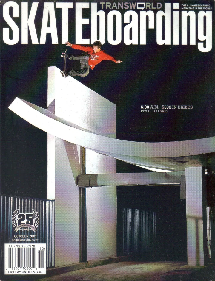   Transworld Skateboarding , October 2007 