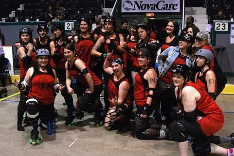 Today marks 12 years to the day that the Appalachian Hell Betties played their very first bout! The team headed over to Cincinnati to play the @cincyrollergirls 
&ldquo;We learned so much that day,&rdquo; says Brawla Abdoodz. Keen eyes will spot play