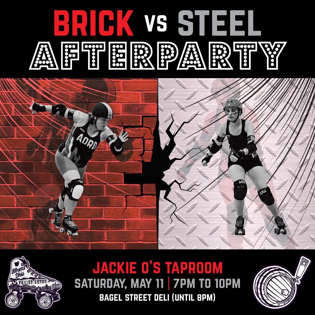 The fun doesn&rsquo;t have to end after our bouts this Saturday! Come hang out with all the Betties and Steel City Roller Derby at Jackie O&rsquo;s Taproom for our after party!

#AthensOhioRollerDerby #LocalDerbyTeam #RollerDerby #AthensOhio #hellyea