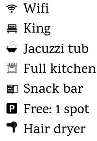 CLICK TO View all amenities