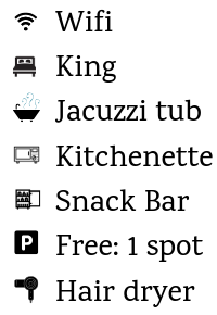 CLICK TO View all amenities