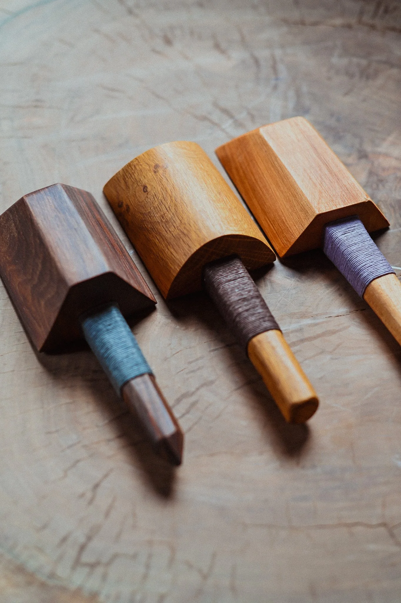 Three Types of Clay Paddles