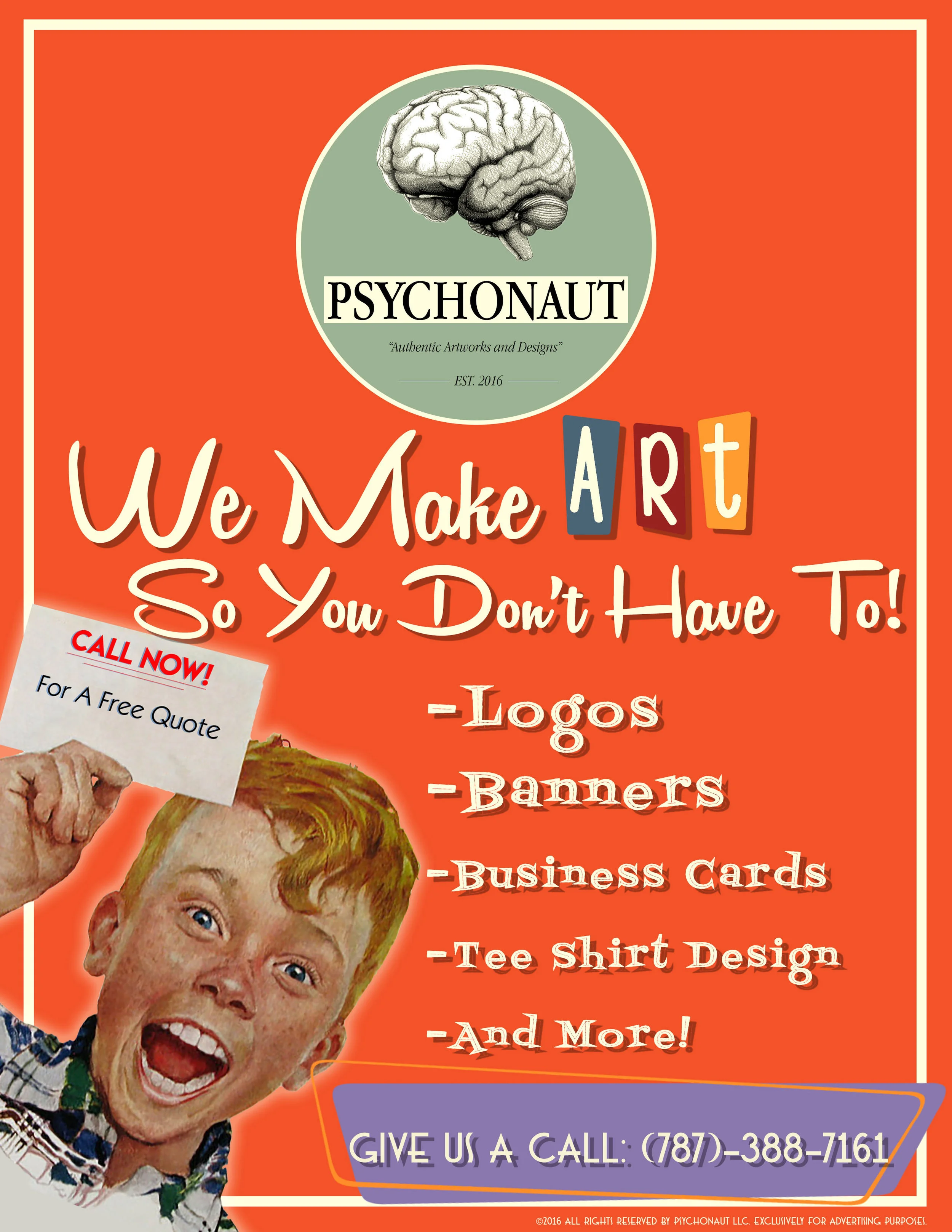 Psychonaut Co. Promotional Flyer