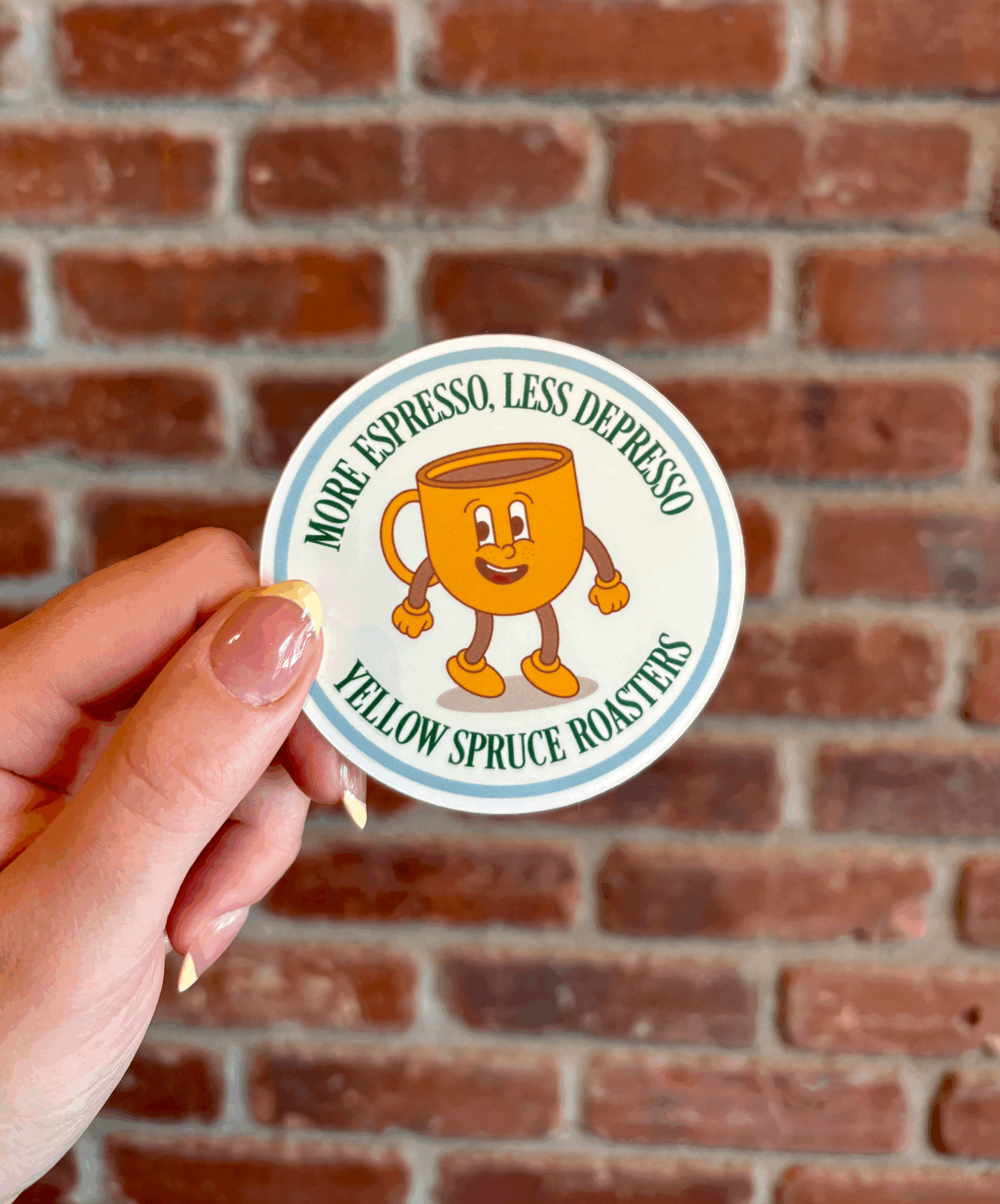More Espresso, Less Depresso Sticker