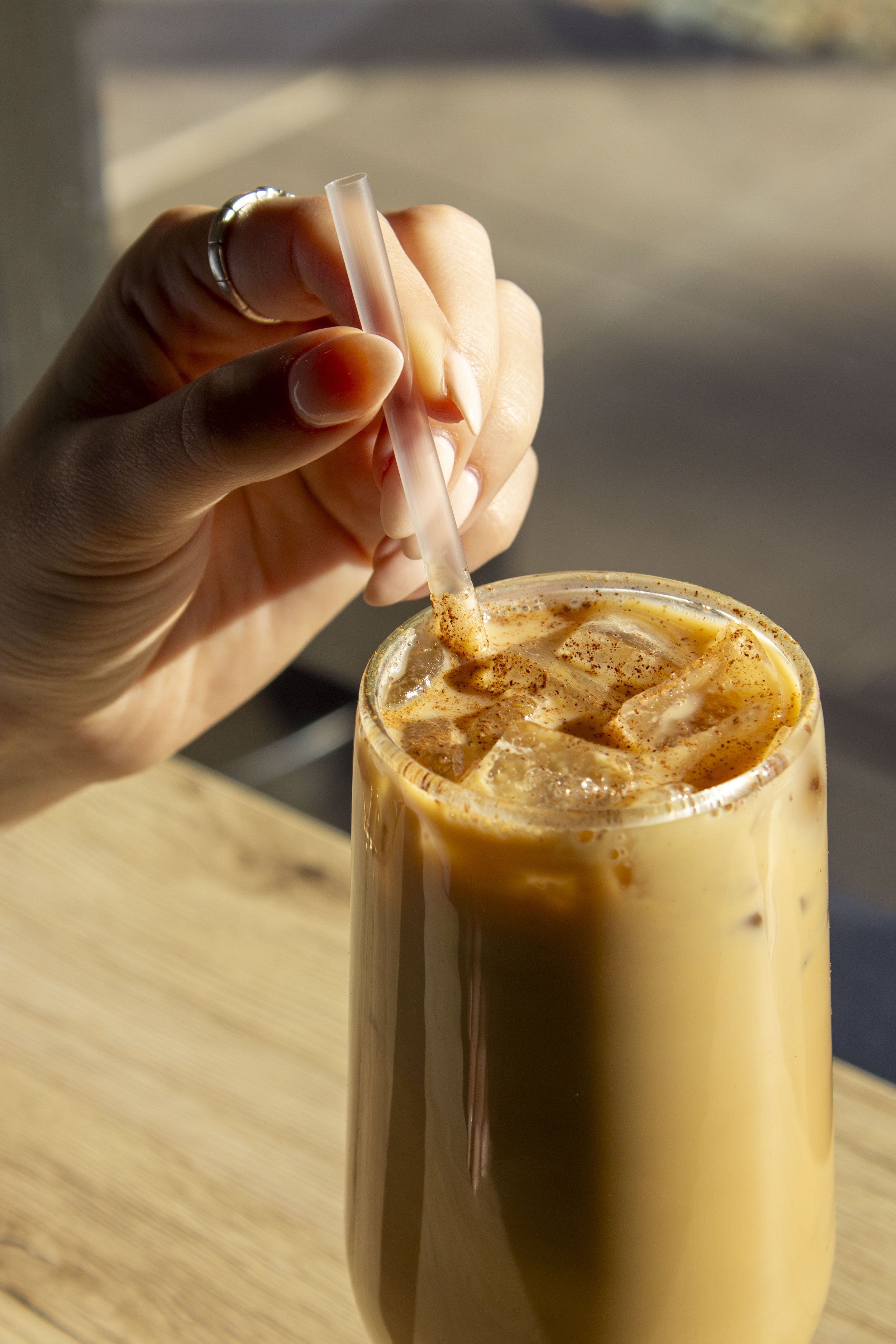 iced latte coffee roaster Old Town Scottsdale locally roasted coffee