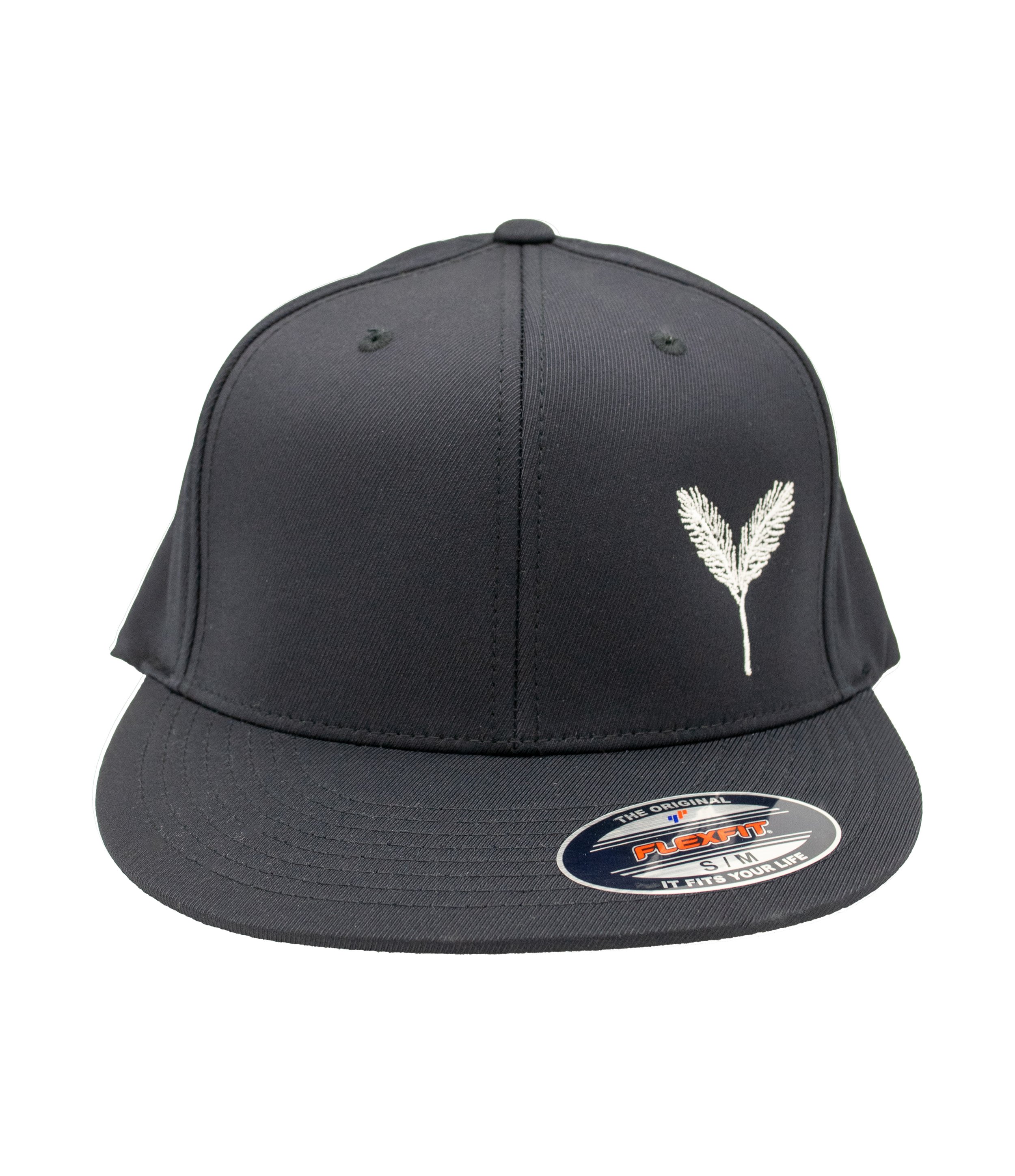 Men's Sport-Tek Flexfit Flat Bill - Black