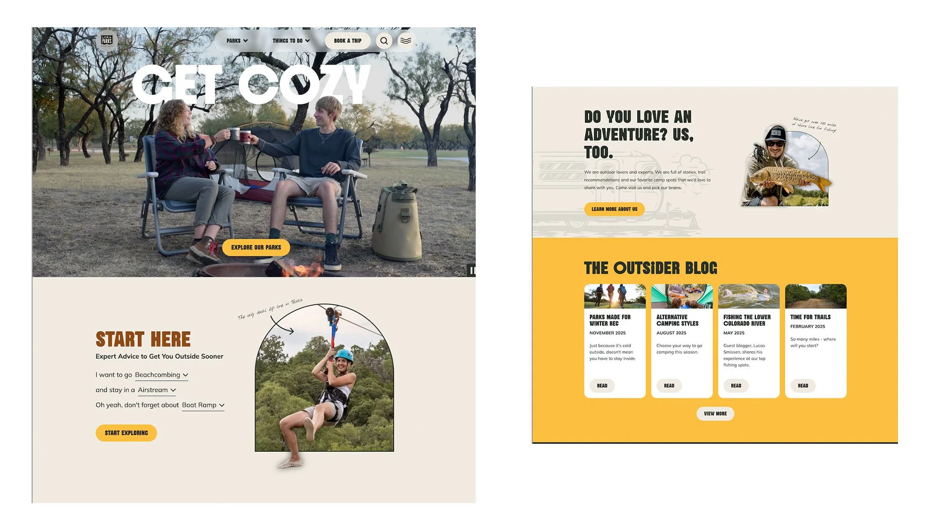  Inspired by leading outdoor brands like Patagonia, The North Face, and AllTrails, we created a user-friendly, playful experience that made planning feel less like a chore and more like the first step toward getting outside. 