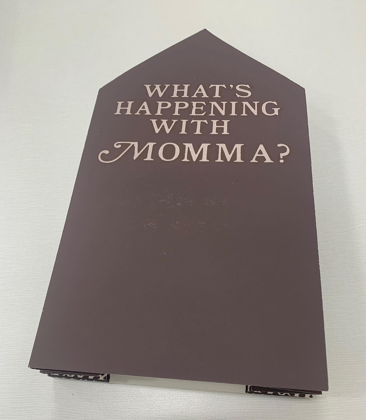 There is still time to visit the Herman B Wells Library and see this amazing artists&rsquo; book by Clarissa T. Sligh

What's Happening with Momma?, 1988
Women's Studio Workshop, Rosendale, N.Y.
11&Prime; x 36&Prime; artist&rsquo;s book. 
Silk-screen