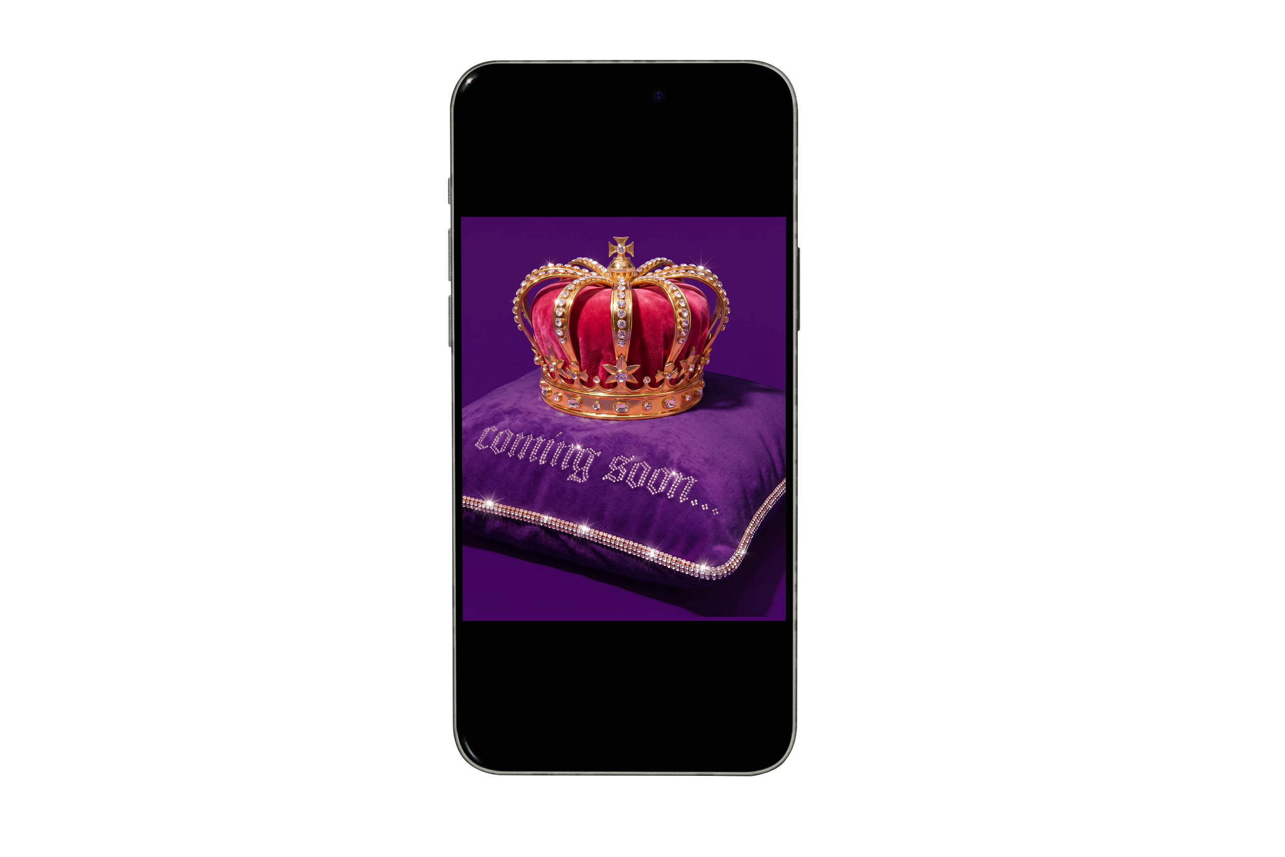 Free Front View Standing iPhone 16 Pro Mockup.png