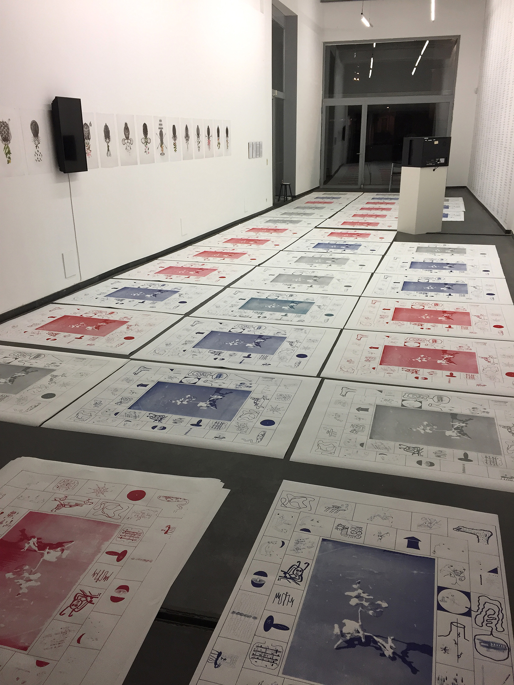  preparing the silkscreens to go subterranean 