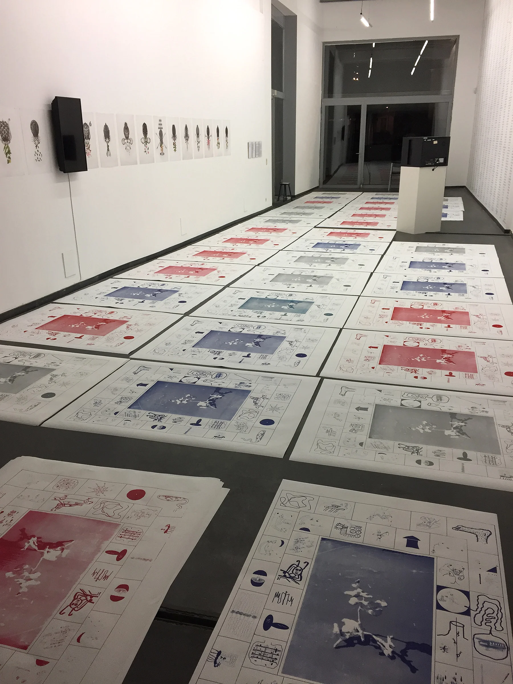 preparing the silkscreens to go subterranean