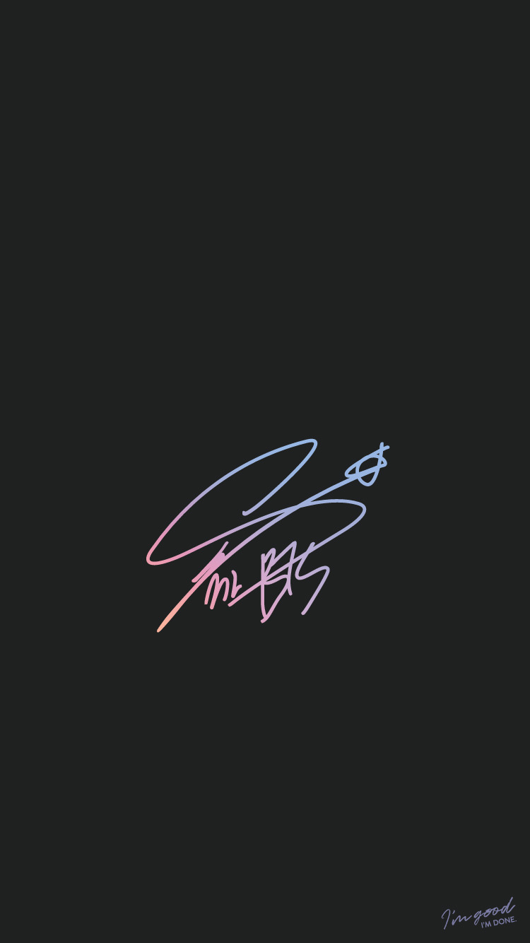 BTS Signatures — I'm Good. I'm Done.