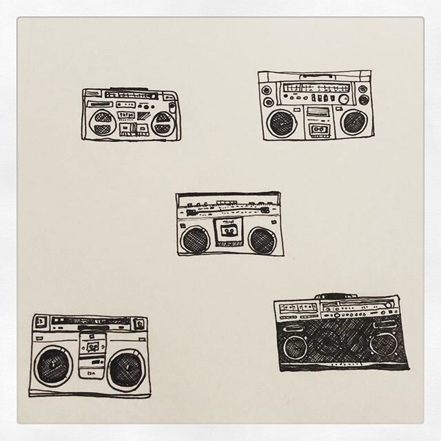 Working on a new set.
.
.
.
.
#boombox #drawing #illustration #hiphop