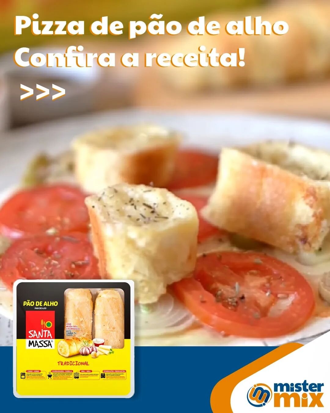 Pizza e p&atilde;o de alho s&atilde;o uma del&iacute;cia!

Mas j&aacute; pensou em juntar os dois em um &uacute;nico prato? 🤔
&Eacute; imposs&iacute;vel n&atilde;o se apaixonar. ❤️
&zwj;
Confere essa receita da @santamassaoficial e inove o seu lanch