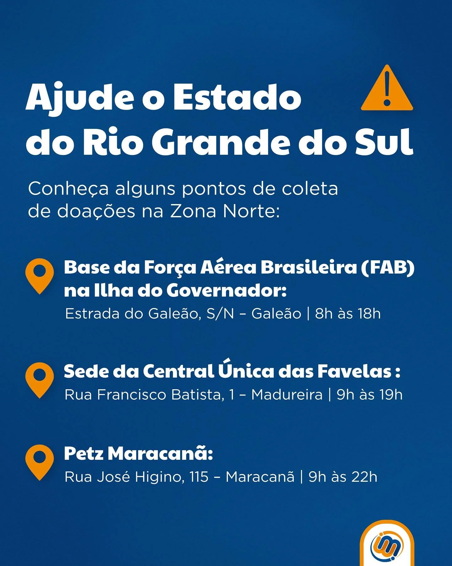 Juntos podemos fazer a diferen&ccedil;a! 💙 

Estamos engajados em ajudar as v&iacute;timas da trag&eacute;dia no Rio Grande do Sul, mobilizando nossa equipe interna e em contato com nossos fornecedores para fornecer assist&ecirc;ncia. 🤜🤛

Hoje, co