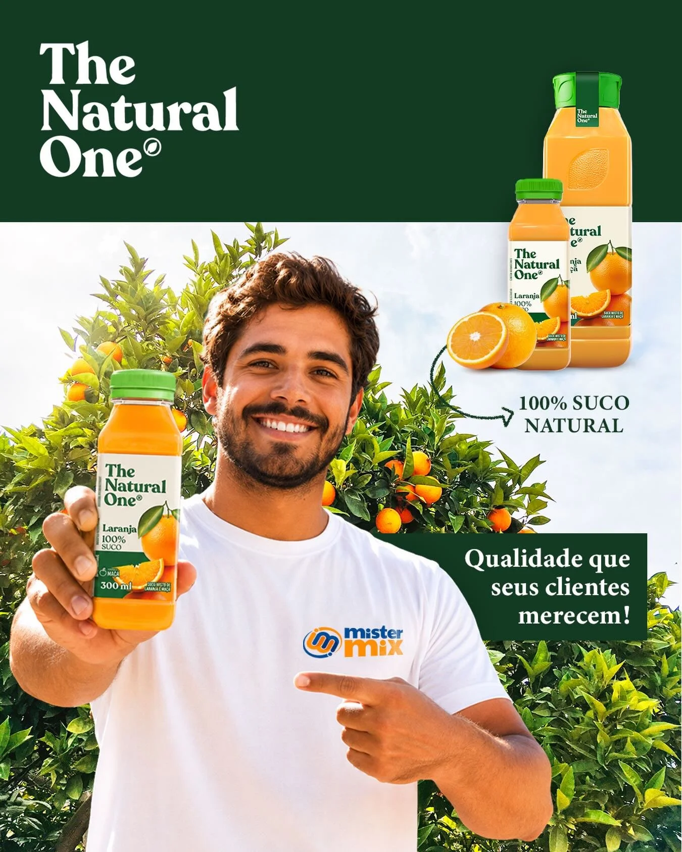 🍊 Confian&ccedil;a, qualidade e sabor que fazem a diferen&ccedil;a.

A The Natural One conquistou consumidores em todo o Brasil com seus sucos 100% naturais, levando praticidade para o dia a dia sem abrir m&atilde;o do sabor da fruta.

Aqui na Miste