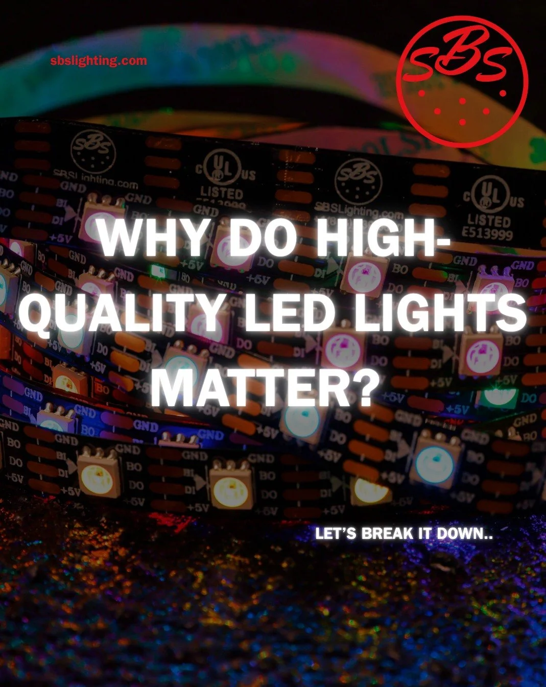 Quality isn&rsquo;t an add-on&mdash;it&rsquo;s engineered in.

SBS LED tape + drivers = reliability, durability, and &ldquo;that redundant data tho...&rdquo; 🔥 Swipe through to see why pros spec SBS.