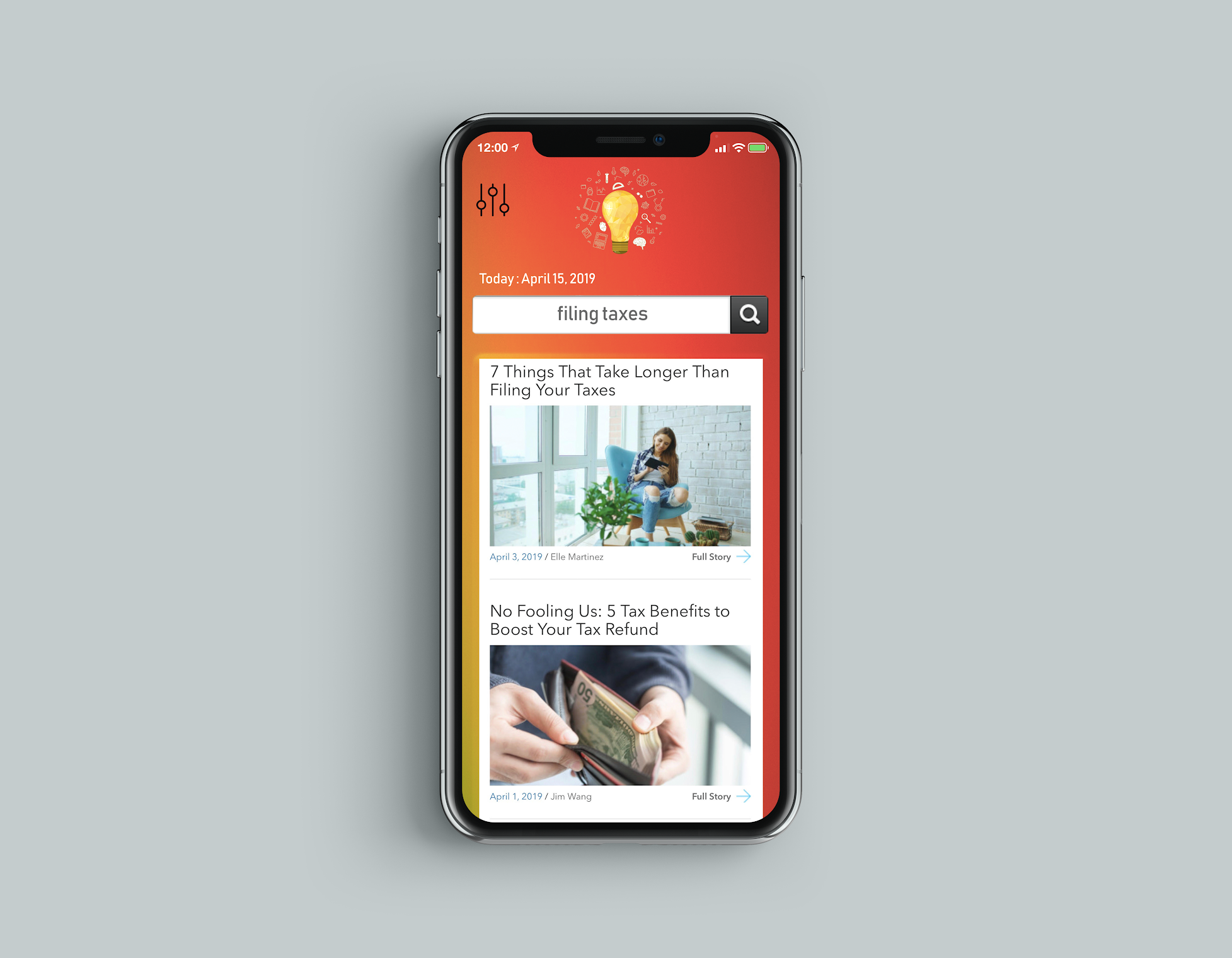 WIT IPhone Search Page.png