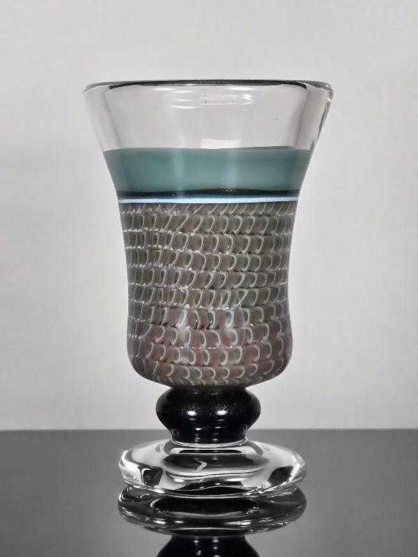 Mint and Sage Hurricane Glass