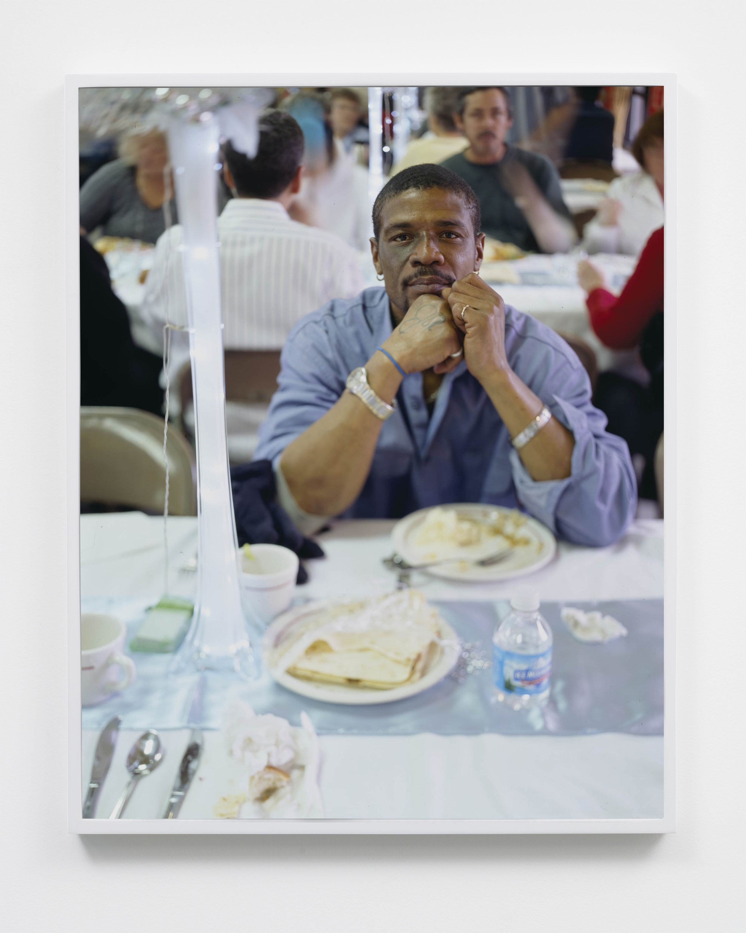  James, oil field worker at community church Christmas dinner, Williston, North Dakota, 2011. 