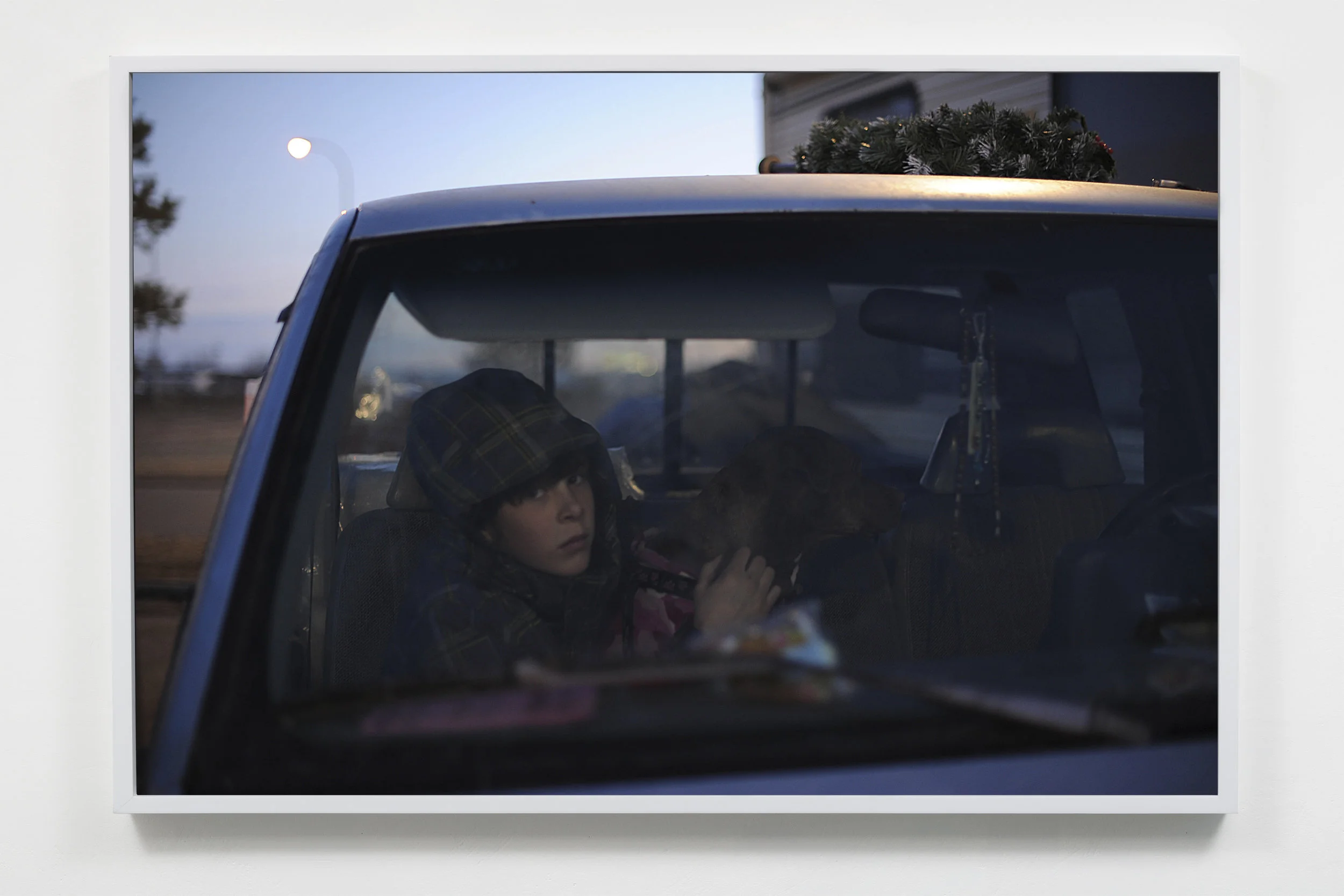 Arizona family arriving at Walmart parking lot, Williston, North Dakota, 2011.