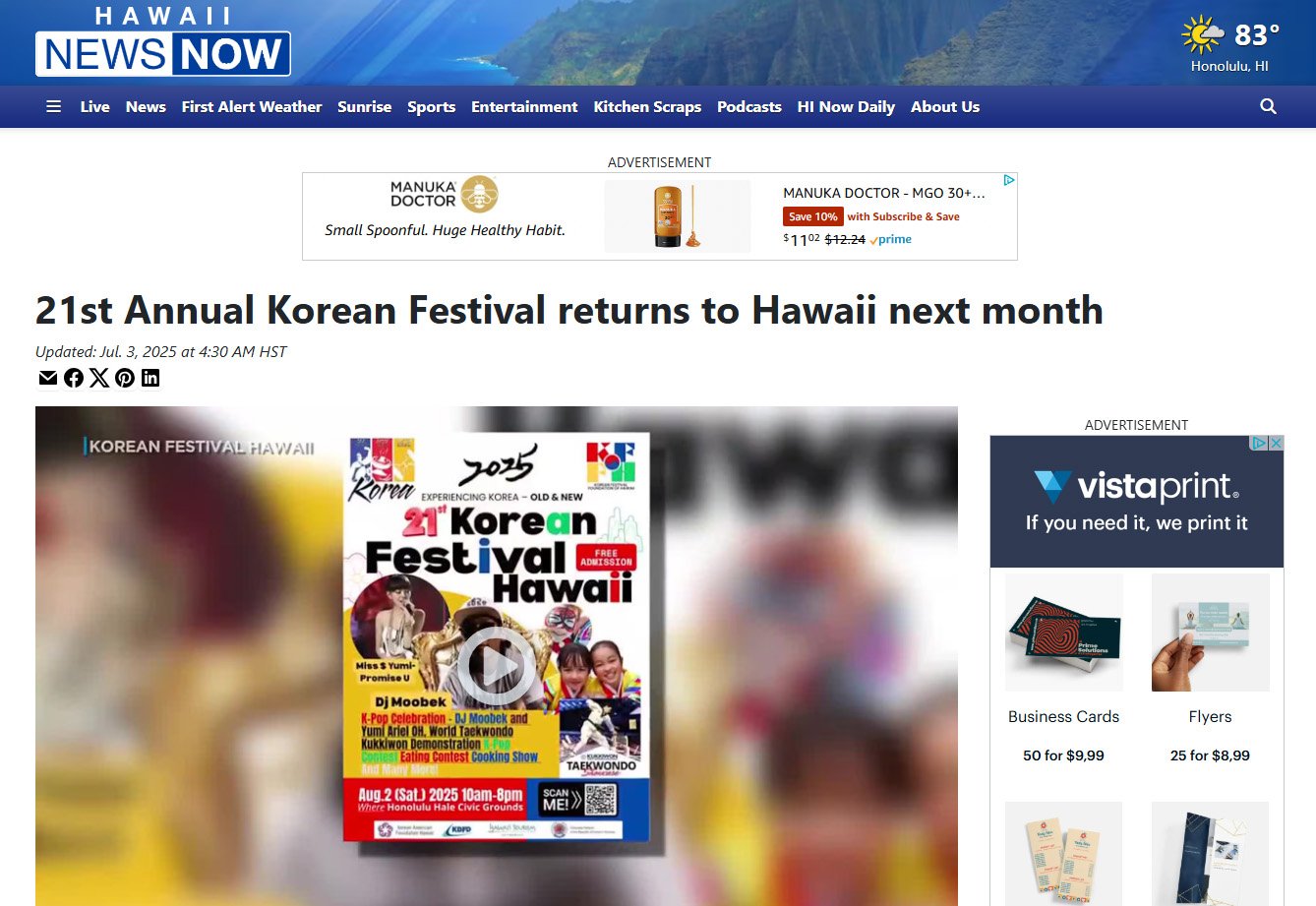 21st Annual Korean Festival returns to Hawaii next month