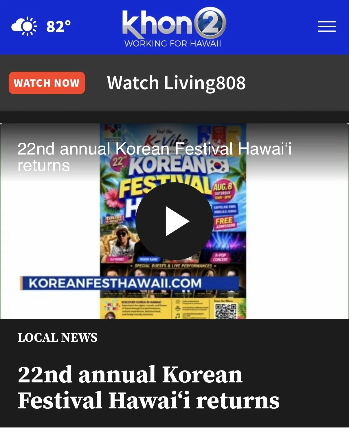 22nd Annual Korean Festival Hawaii returns