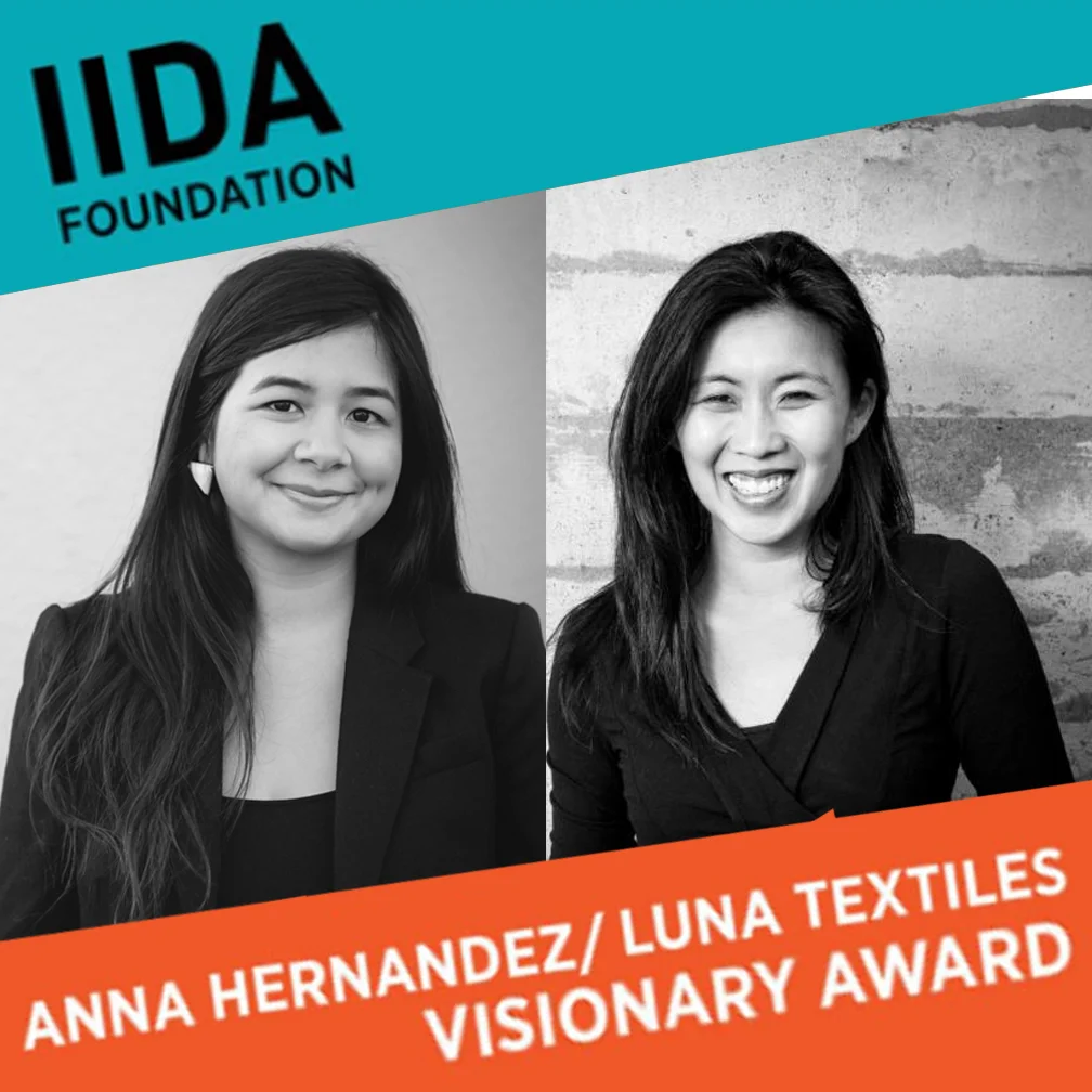 Visionary Award Atelier Cho Thompson is proud to announce that they have been awarded the second annual Visionary Award from the IIDA Foundation Anna Hernandez/Luna Textiles Award. This award recognizes a visionary female business owner whose firm specializes in interior design or product design. The fund was established to honor the memory of Anna Hernandez, the award-winning founder and president of Luna Textile. Check out the press release here: Visionary Award, IIDA Foundation Anna Hernandez Luna Textiles Award