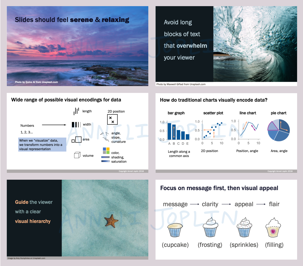 Slides from Design and Data Visualization Workshops