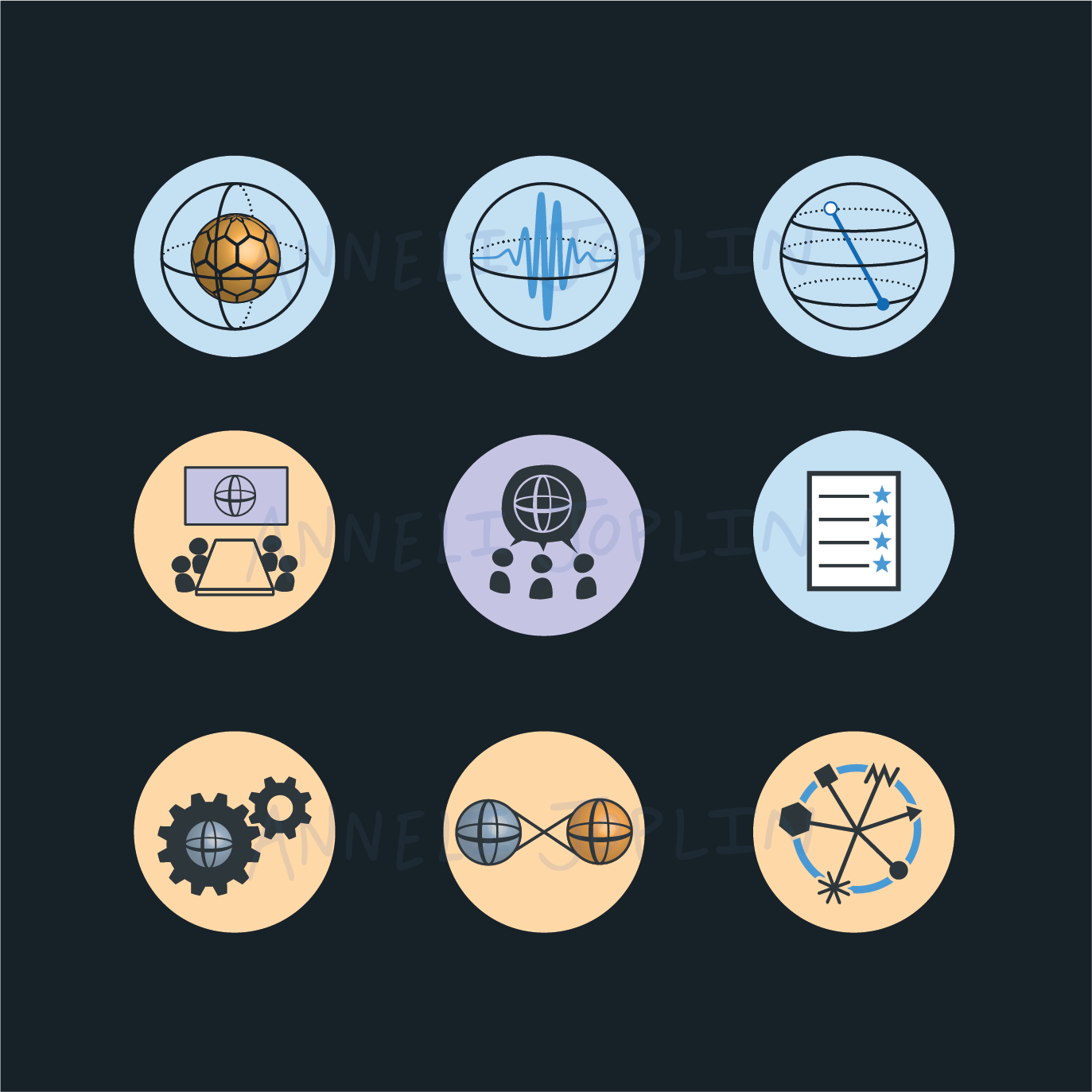 Quantum Physics Inspired Icons