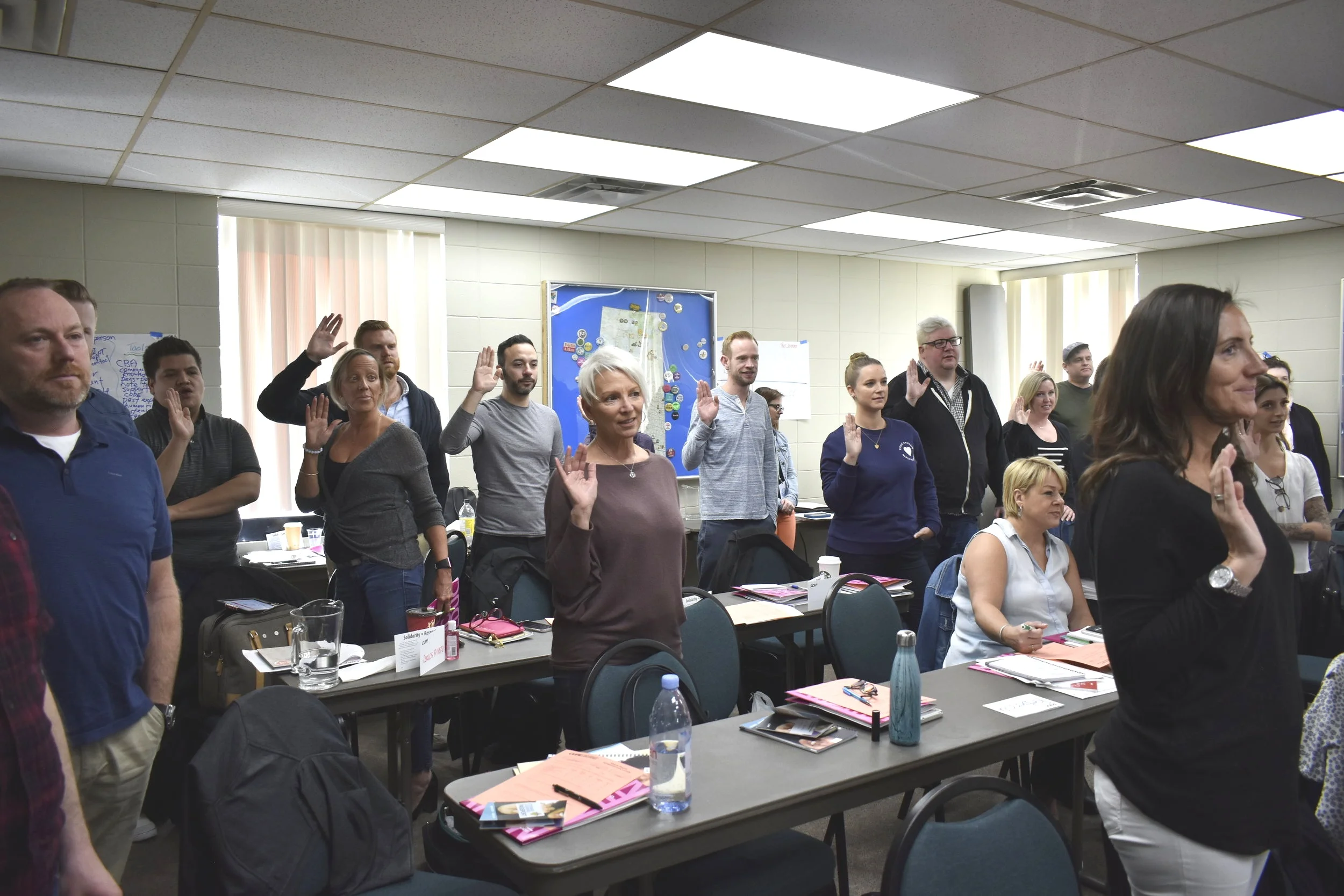 Stewards Taking the Oath