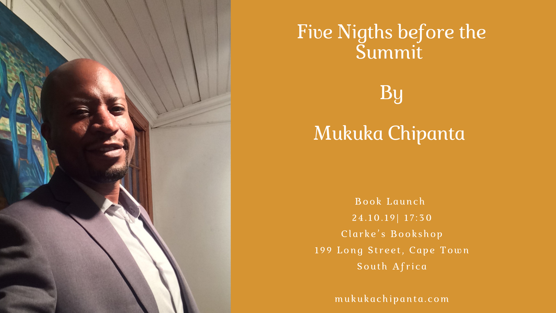 Launch of Five Nights Before The Summit (Cape Town, South Africa)