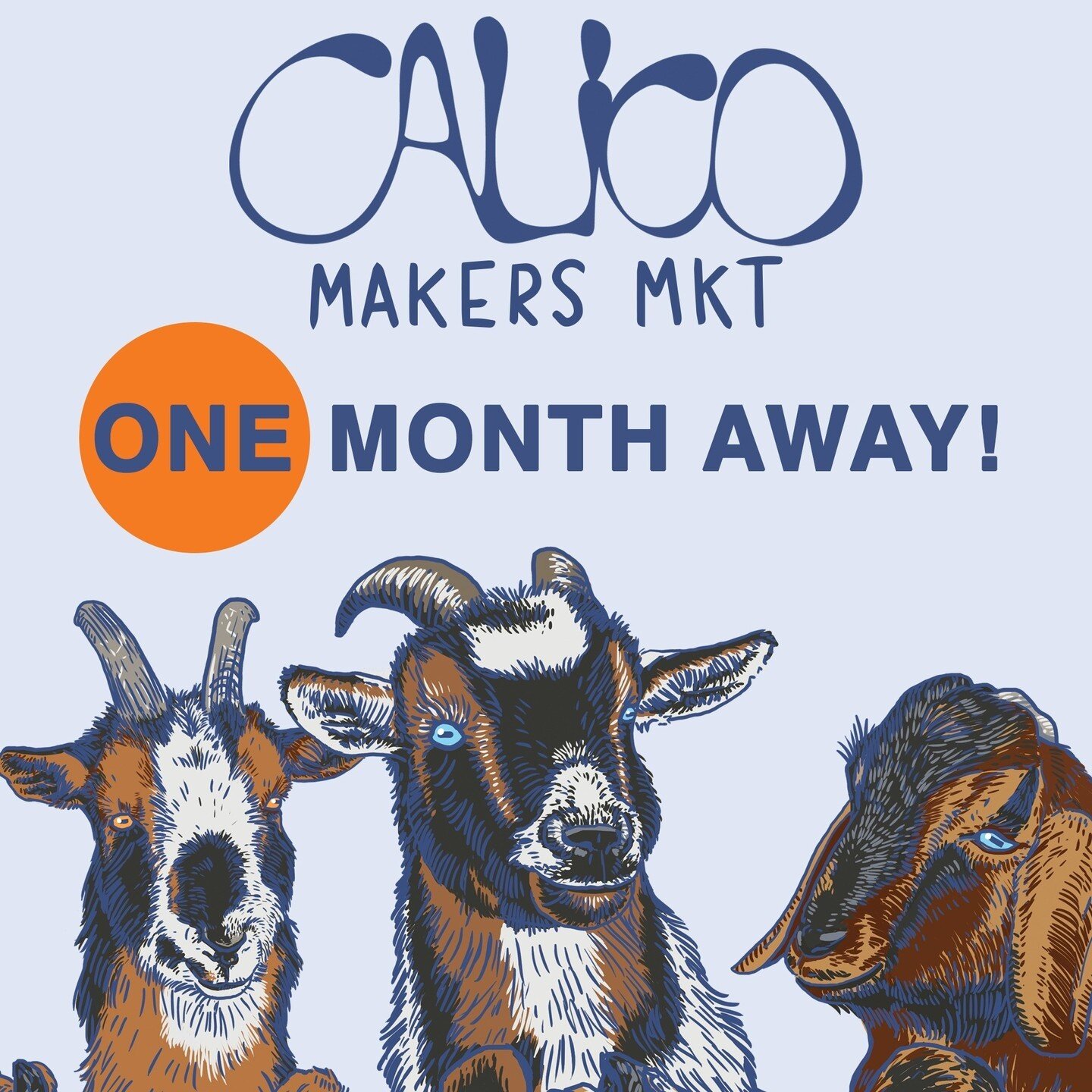If you haven't already done so, mark your calendars for our Spring 2024 Makers Market this April 27-28! There will be over 25 makers/artists/vendors, two food trucks, art activities, and live music! ⁠
⁠
Our goats will also be very excited to see you 
