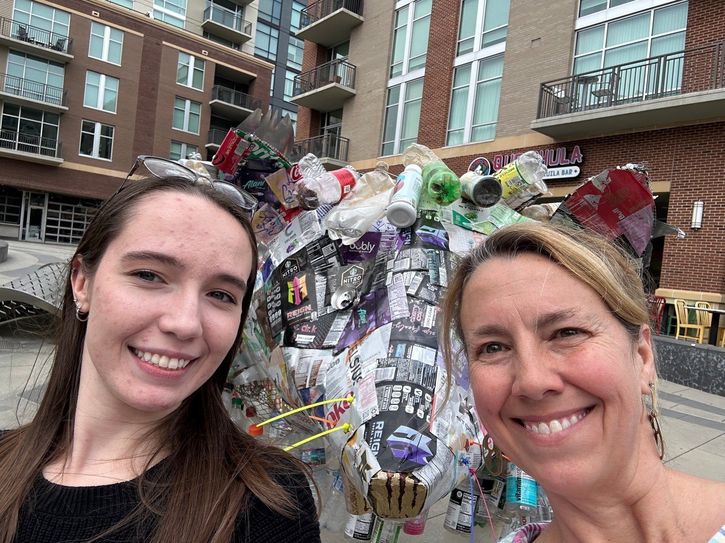Out and about canvasing for our Makers Market on Franklin street yesterday, we spotted this super creative sculpture. Have any of you seen this yet? If so, what are your thoughts? ⁠
⁠
Also, let us know if you've seen any of our flyers around town! ⁠
