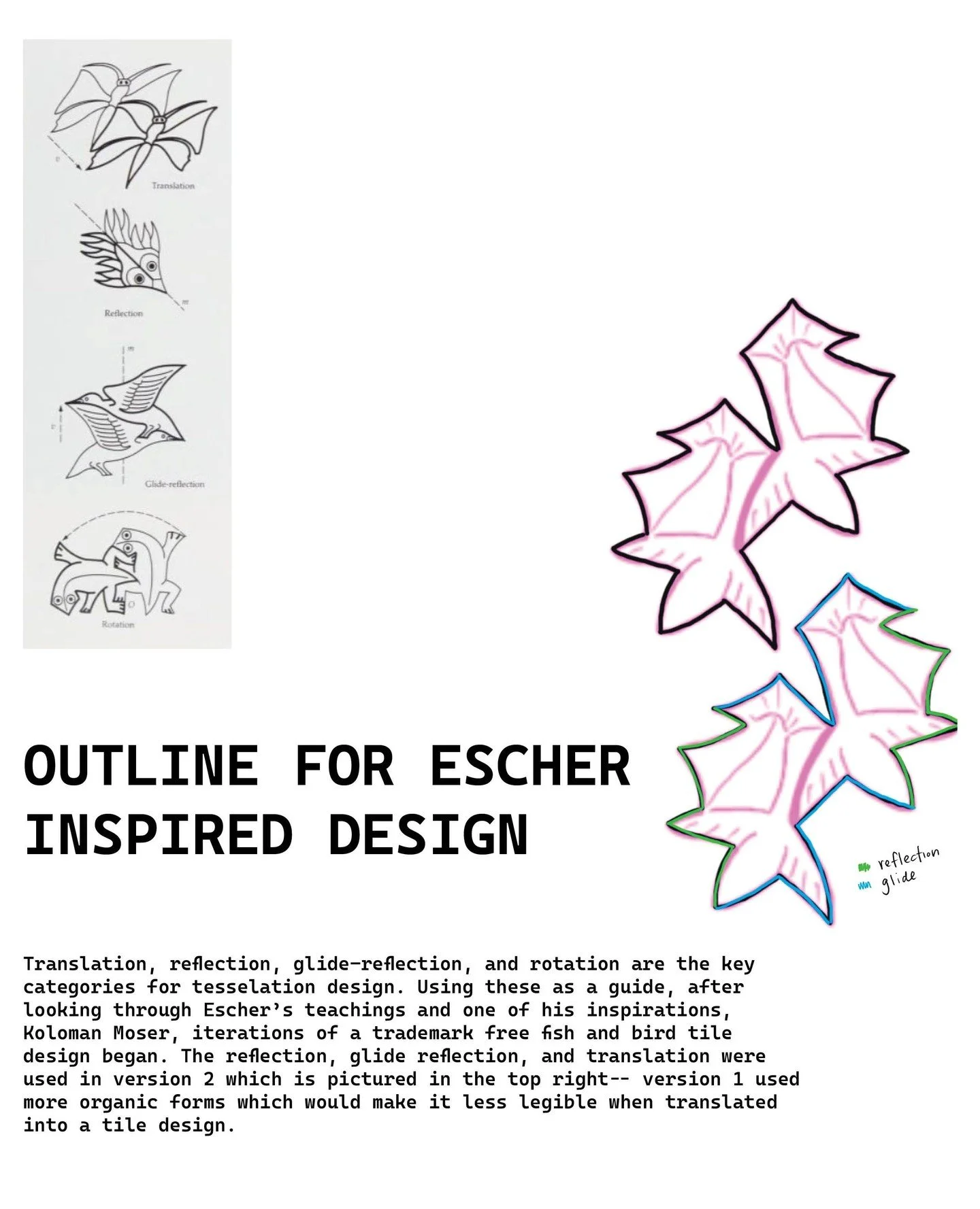 ARCHITECTURE FRIDAY ALERT‼️⁠
⁠
Today's feature is an M.C. Escher inspired tessellation design. One of our clients has an affinity for math and wanted to incorporate Escher related designs for the some of the walls and floors in his classroom building