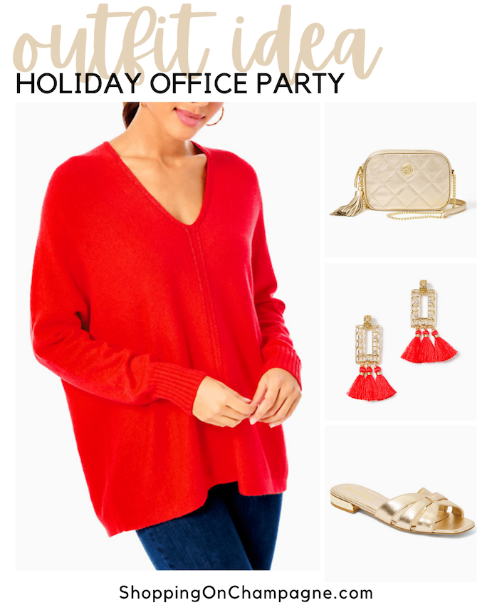 Holiday Office Party Outfit Idea — Shopping on Champagne | Nancy Queen |  Fashion Blog