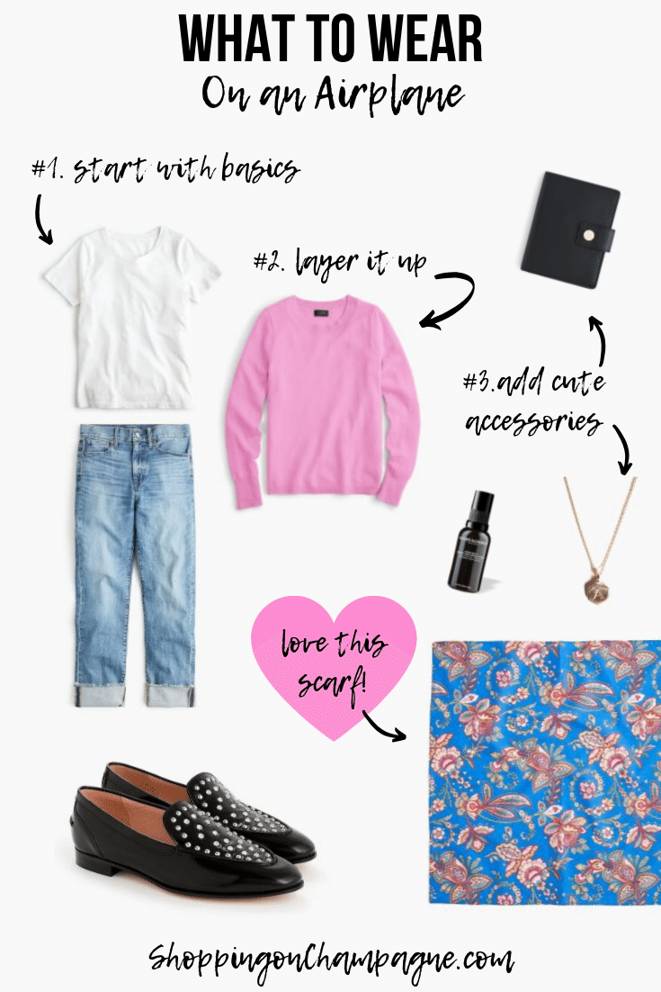 What to Wear on an Airplane: Look Number 1