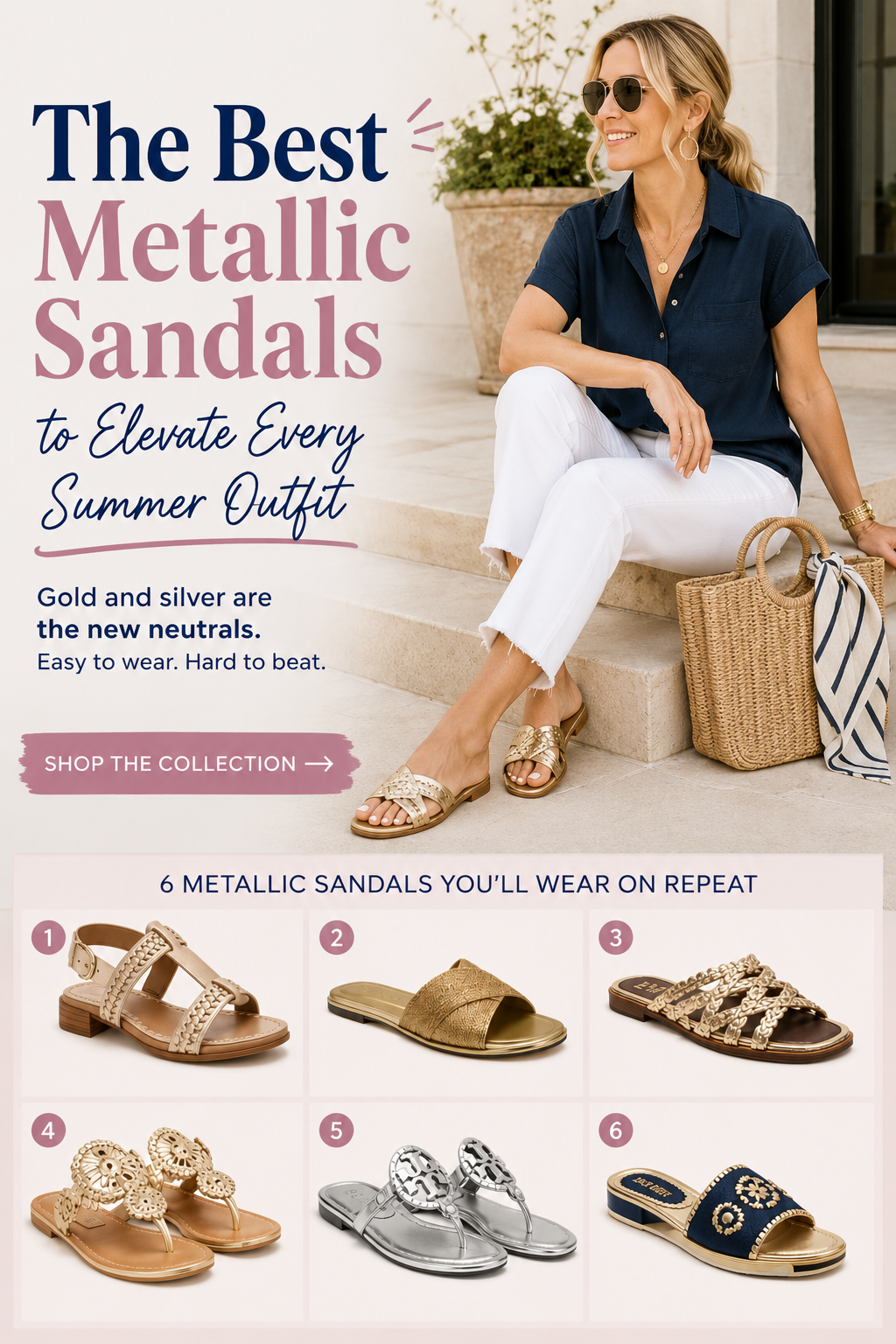 Best Metallic Sandals to Elevate Every Summer Outfit