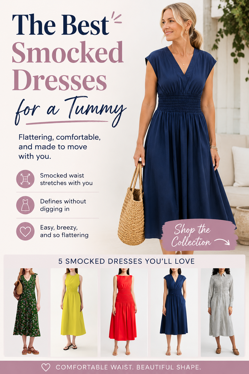 The best smocked dresses for a tummy