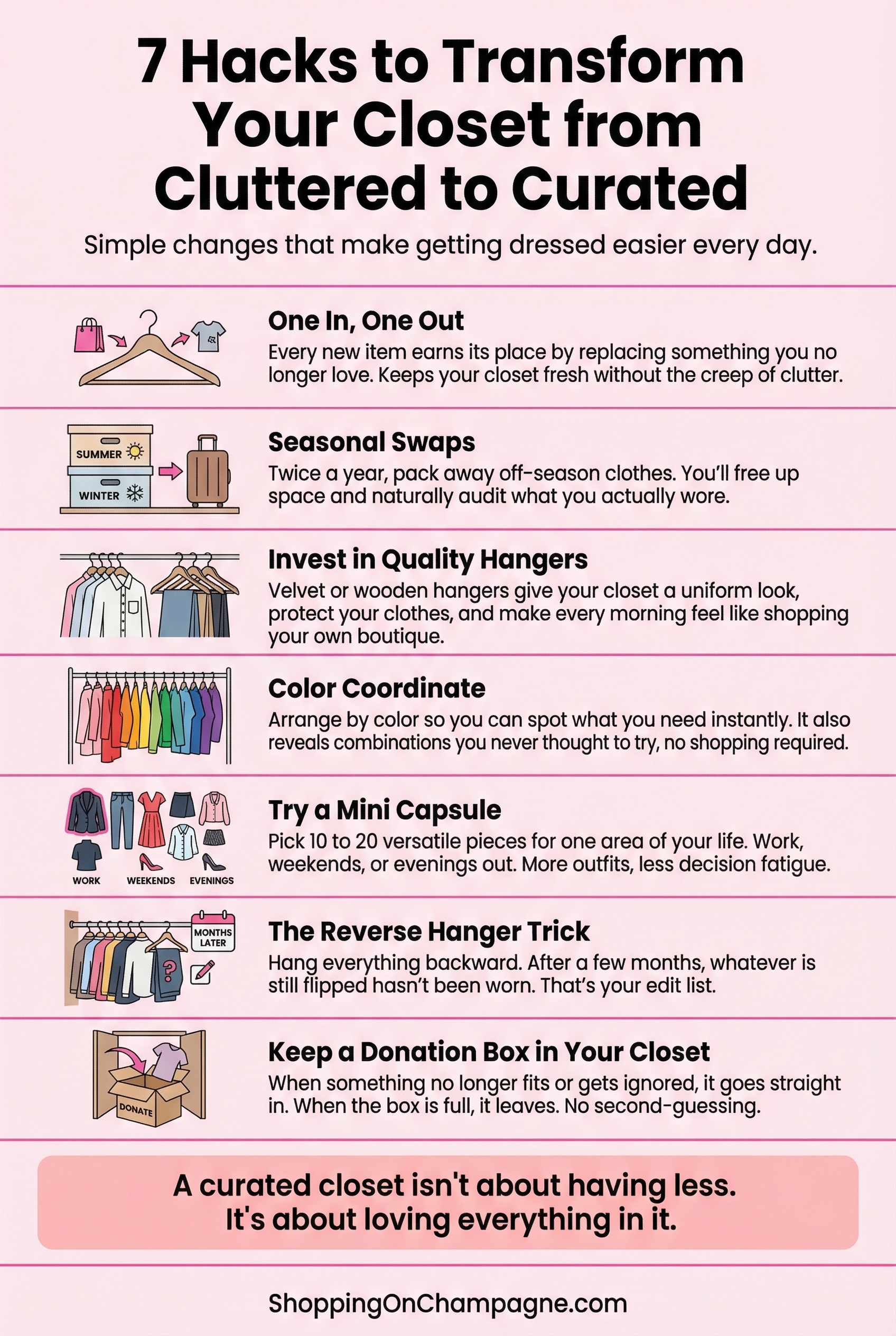 How to Transform Your Closet from Cluttered to Curated