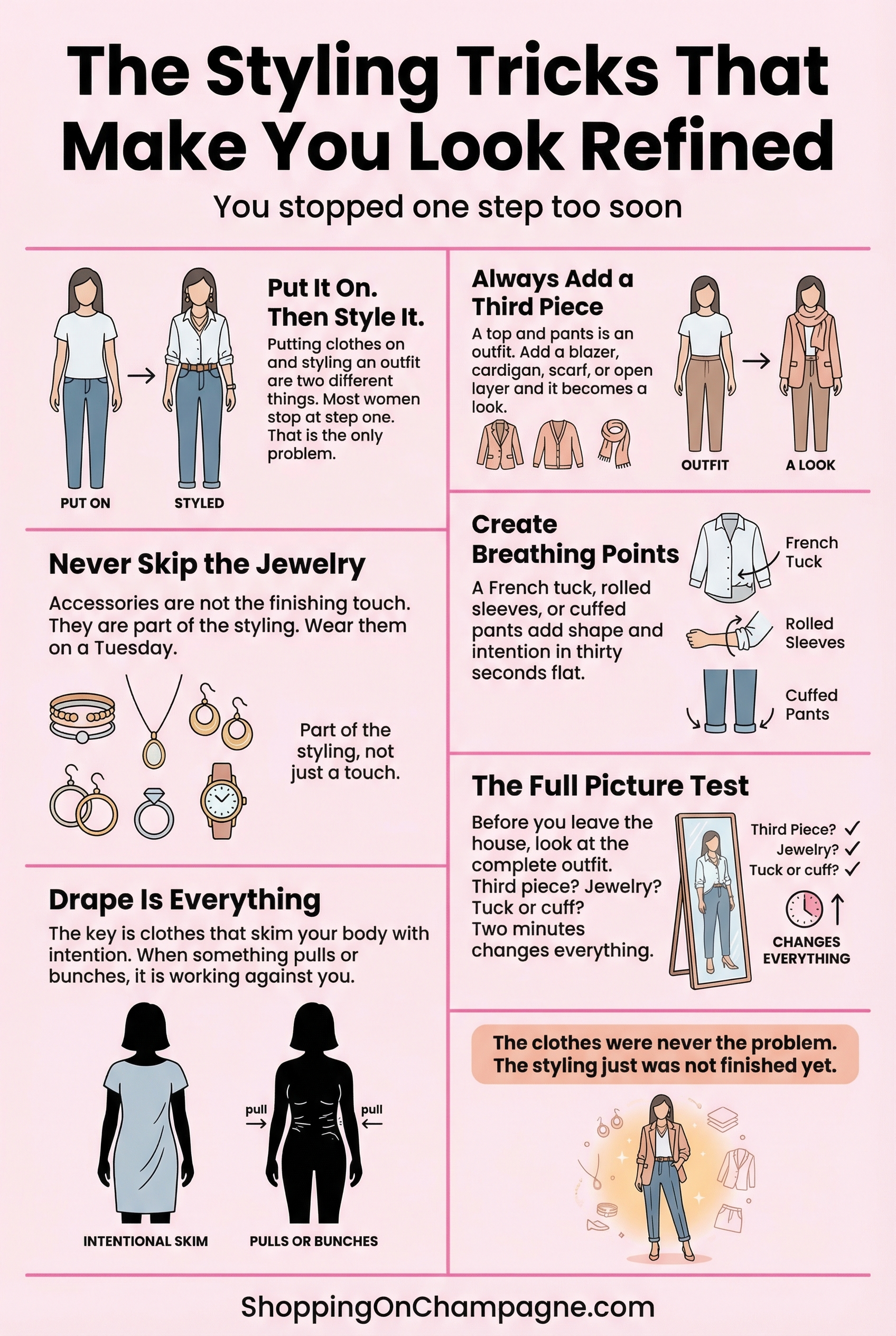How to Look Refined Infographic