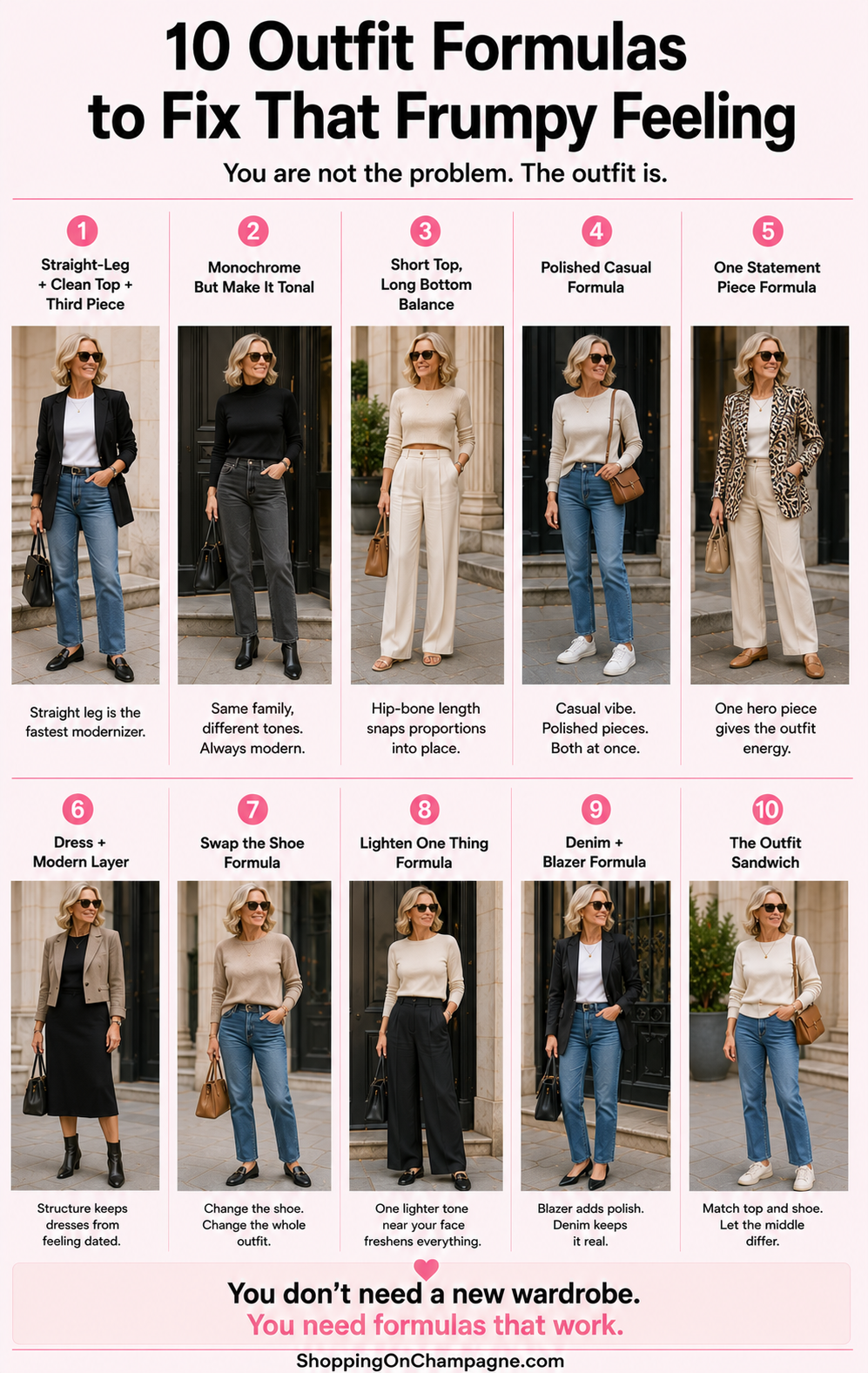 What to Wear When You Feel Frumpy: 10 Outfit Ideas for Women