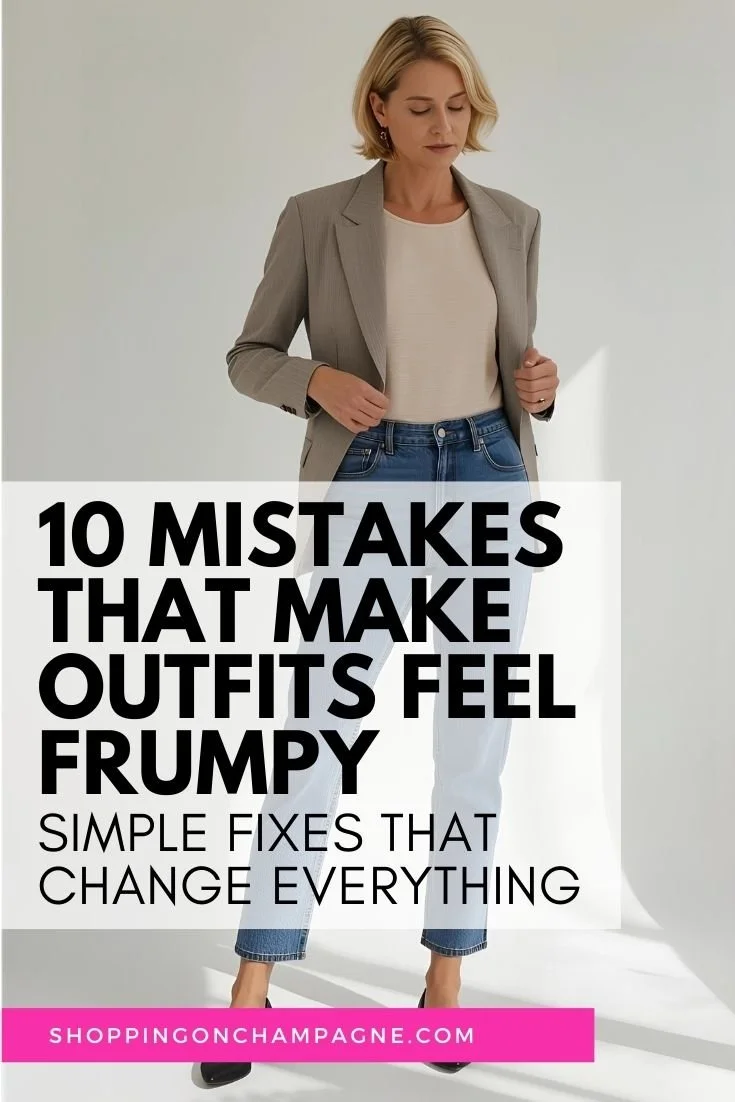10 Mistakes that Make Outfits Feel Frumpy — Shopping on Champagne
