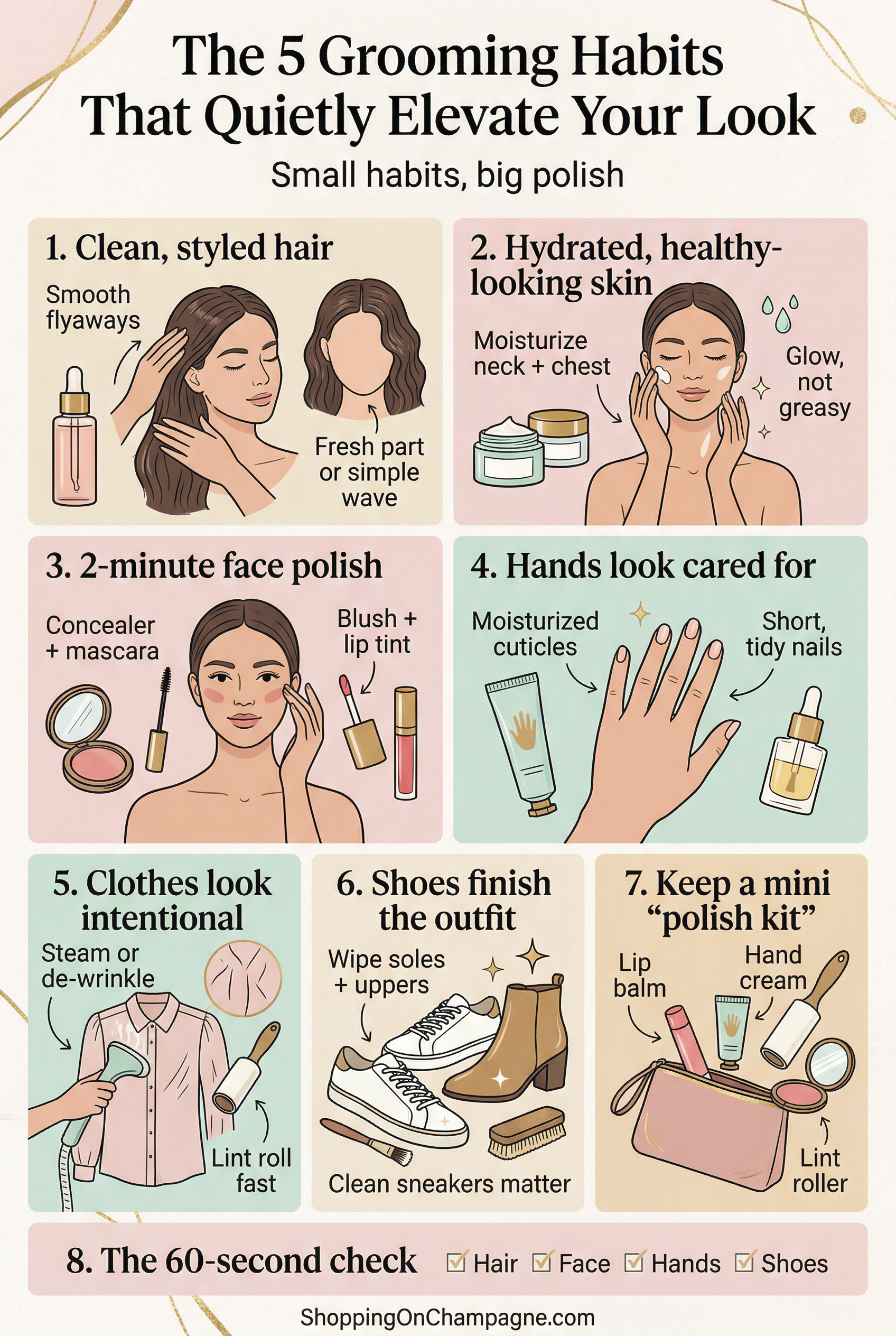 5 Grooming Habits that Quietly Elevate Your Look Infographic