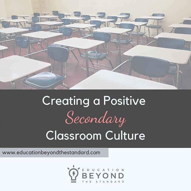 New blog post on building a positive secondary classroom culture. In short: identify our core values and build them into what we do as teachers every day. 💙

#classroom #secondaryteacher #highschoolteacher #middleschoolteacher #classroomculture #ilo
