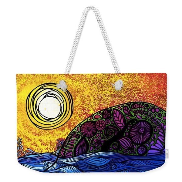 This is one of my favorite weekender bags! ☀️ Perfect for a day at the beach! 

This would make a beautiful Christmas gift for that beach-loving human in your life! 

The title of this artwork is,&rdquo;The Spirit Of Creation&rdquo;. It is based on t