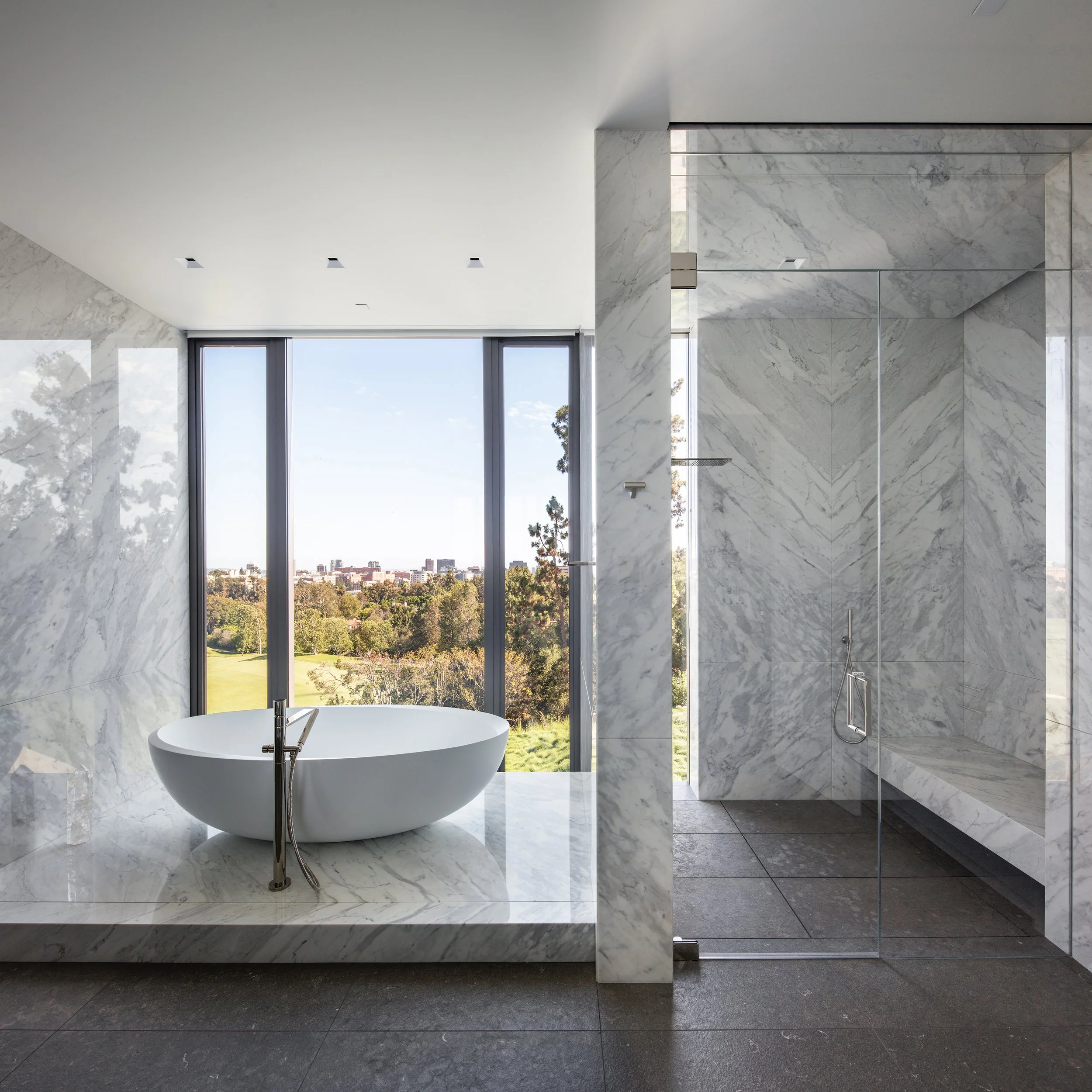 Fairway-Freestanding-Bathtub-View-White-Marble-Shower.jpg